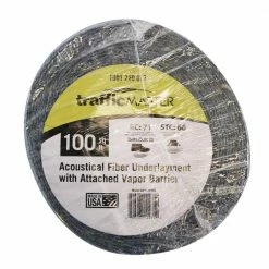 100 sq. ft. 3 ft. x 33.34 ft. x 1/8 in. Acoustical Underlayment with Attached Vapor Barrier for Laminate Flooring by TrafficMaster -TrafficMaster Sales 2024 trafficmaster underlayment qw100n1hd 1d 1000