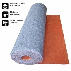 100 sq. ft. 3 ft. x 33.34 ft. x 1/8 in. Acoustical Underlayment with Attached Vapor Barrier for Laminate Flooring by TrafficMaster -TrafficMaster Sales 2024 trafficmaster underlayment qw100n1hd fa 1000