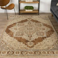 Freya 1 Walnut 7 ft. 6 in. x 9 ft. 8 in. Vintage Medallion Indoor Area Rug by Addison Rugs 19 Freya 1 Walnut 7 ft. 6 in. x 9 ft. 8 in. Vintage Medallion Indoor Area Rug by Addison Rugs -TrafficMaster Sales 2024 walnut addison rugs area rugs hdfr1wa8x10 31 1000